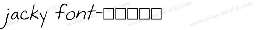 jacky font字体转换